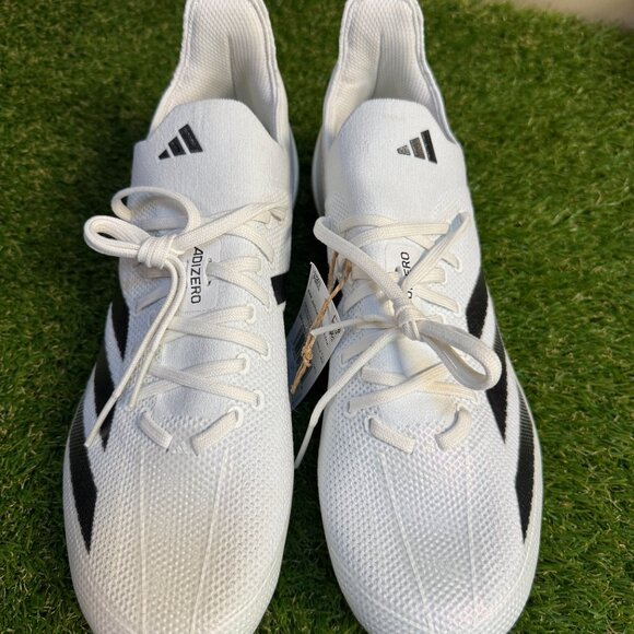Adidas SM Adizero Electric + Football Cleats White Black IH7451 Men\'s NEW main image 6